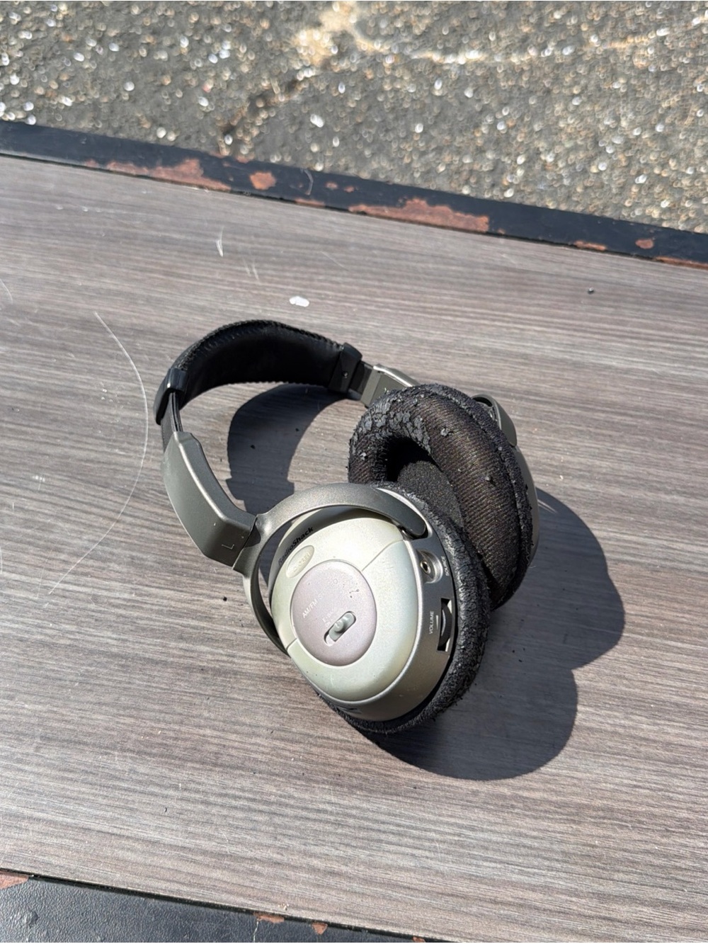 RadioShack AM/FM Stereo Headset Radio 12-932 Headphones Audio Input Working VTG